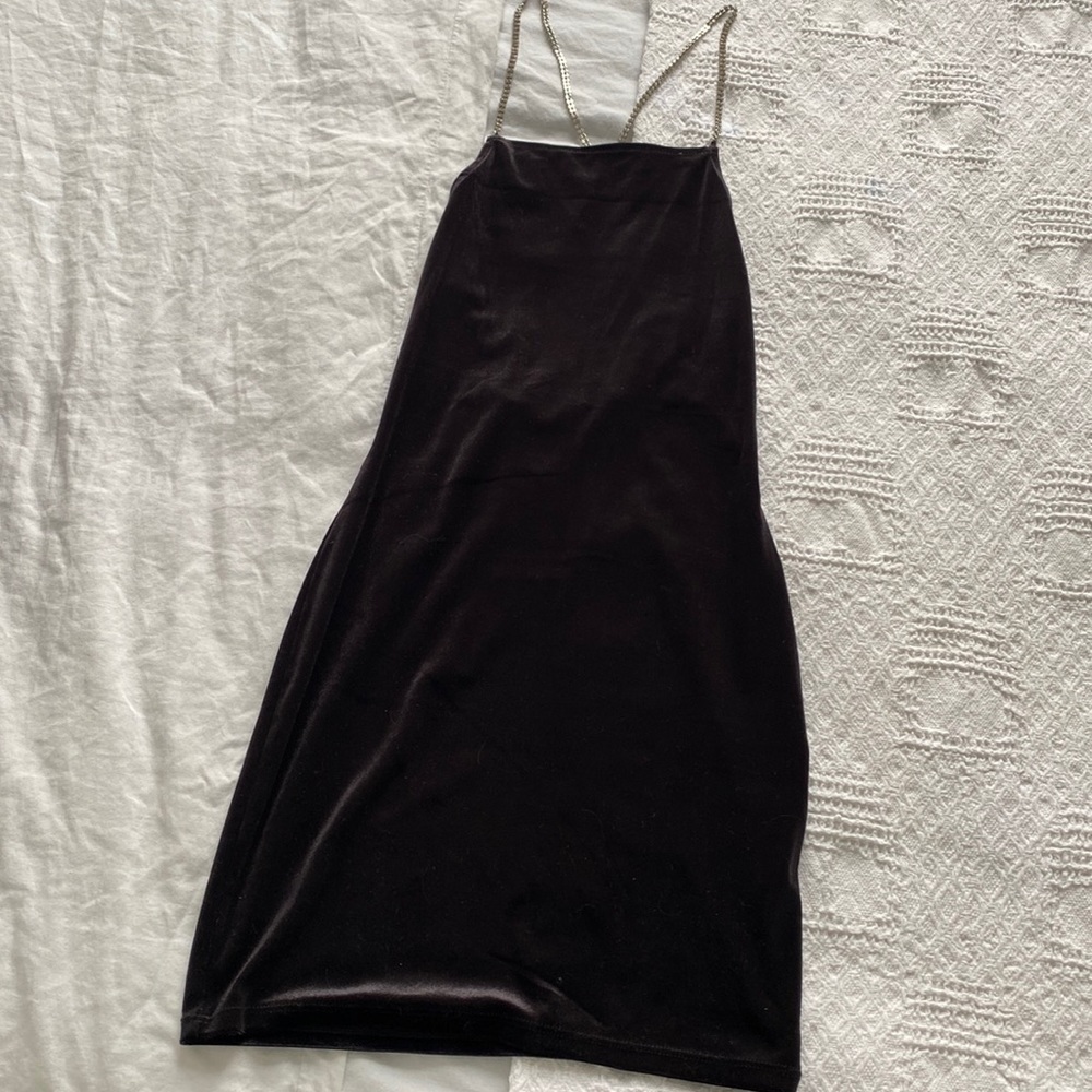 Black mini dress